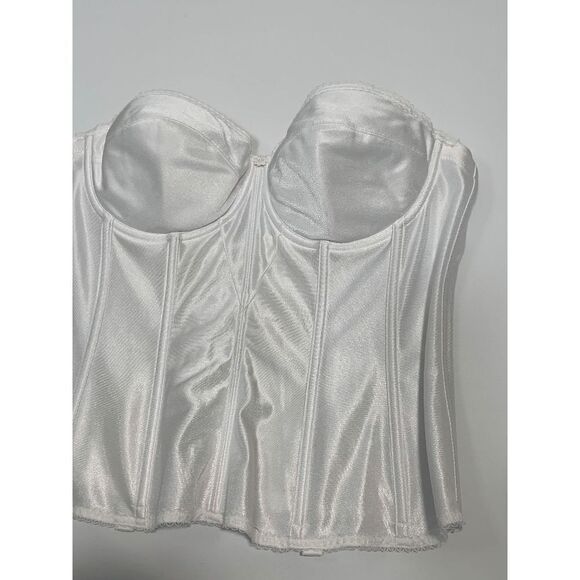 Dominique Women's Juliette Corset Strapless Wired Padded Longline White 40C - Picture 4 of 7